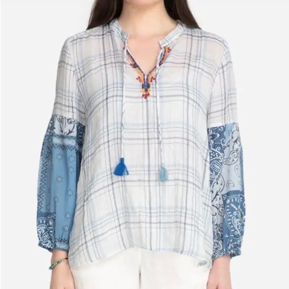 Johnny Was EFFORTLESS PEASANT BLOUSE Tunic Size XS - Picture 1 of 5